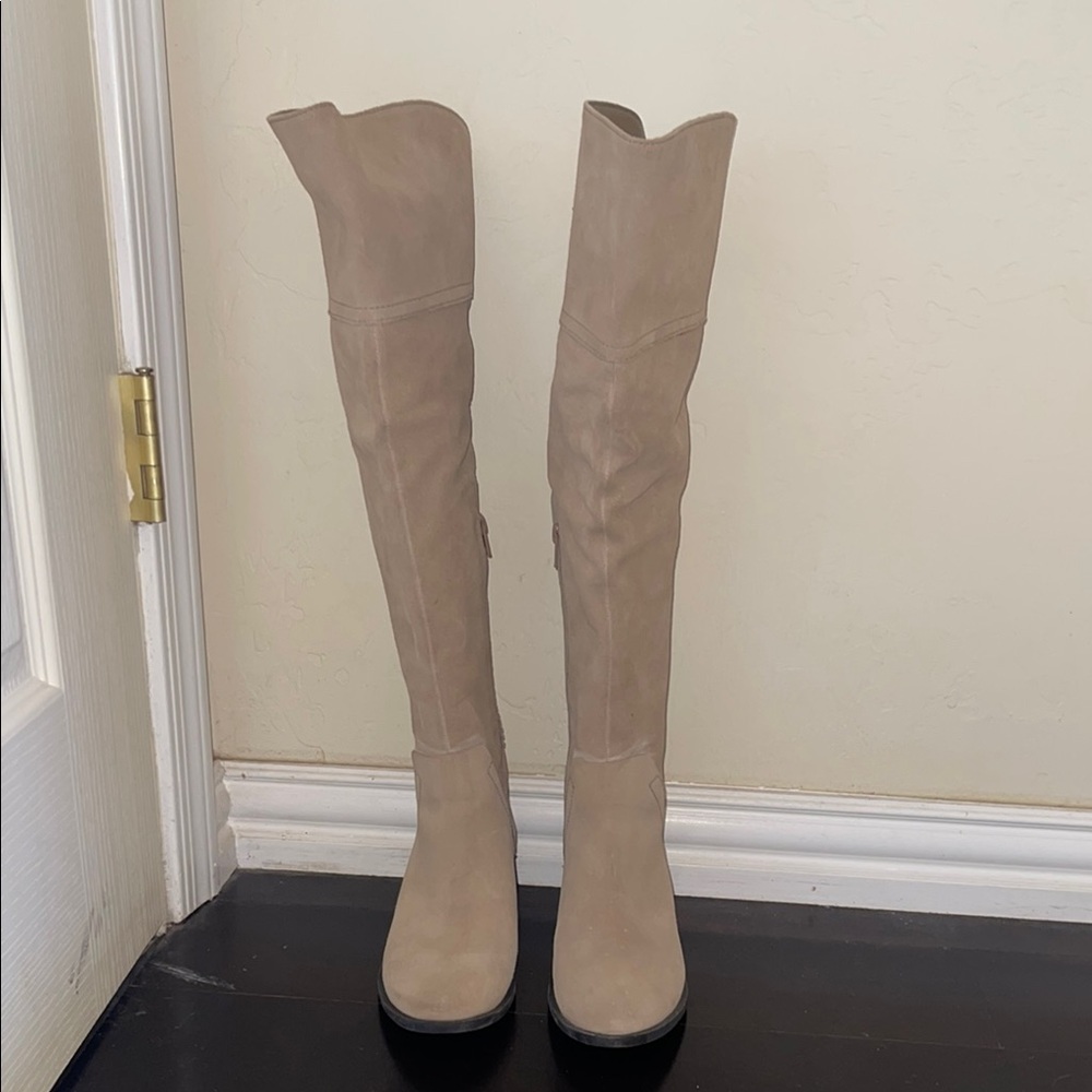 Women's Tan Over-the-Knee Boots